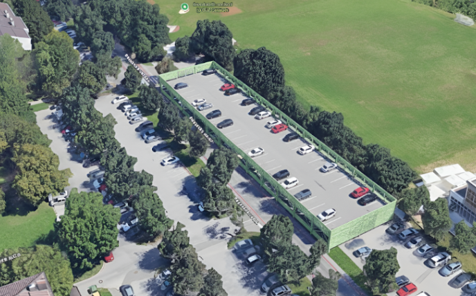 Parking bird-eye view